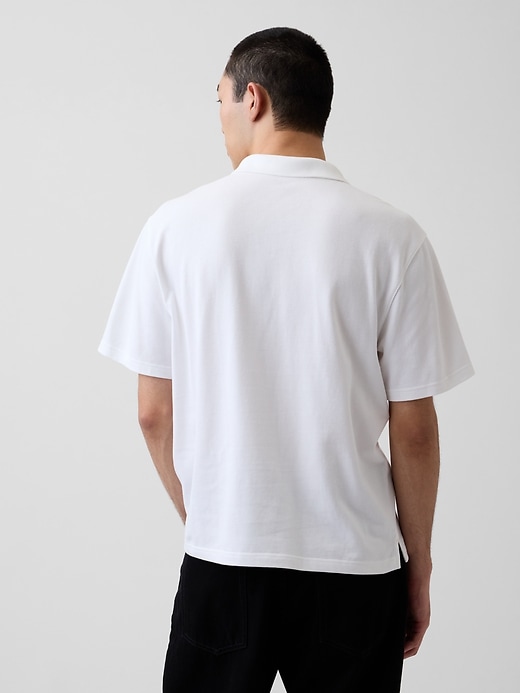 L'image numéro 3 présente Polo décontracté en piqué