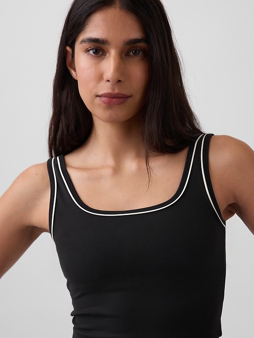 L'image numéro 3 présente Camisole à soutien-gorge intégré lisse GapFit