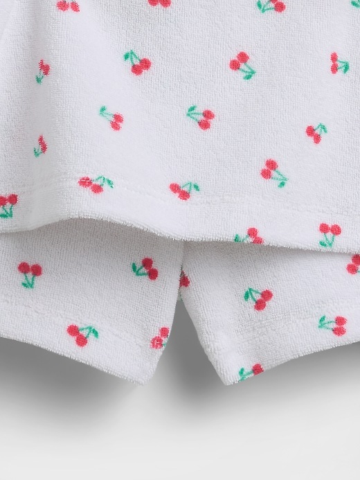 L'image numéro 4 présente Ensemble jupe-short en tissu éponge pour Enfant