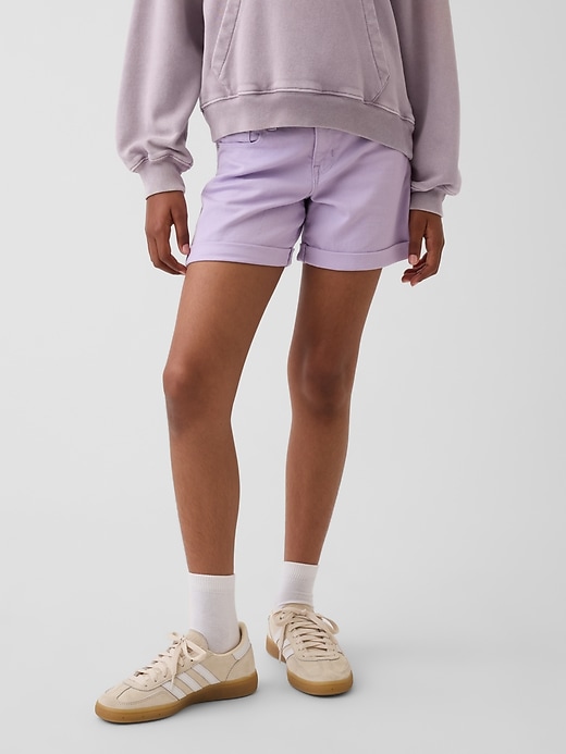 Image number 3 showing, Kids Denim Midi Shorts