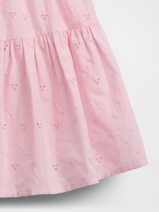 L'image numéro 5 présente Robe-camisole à fronces en matières mixtes pour Enfant