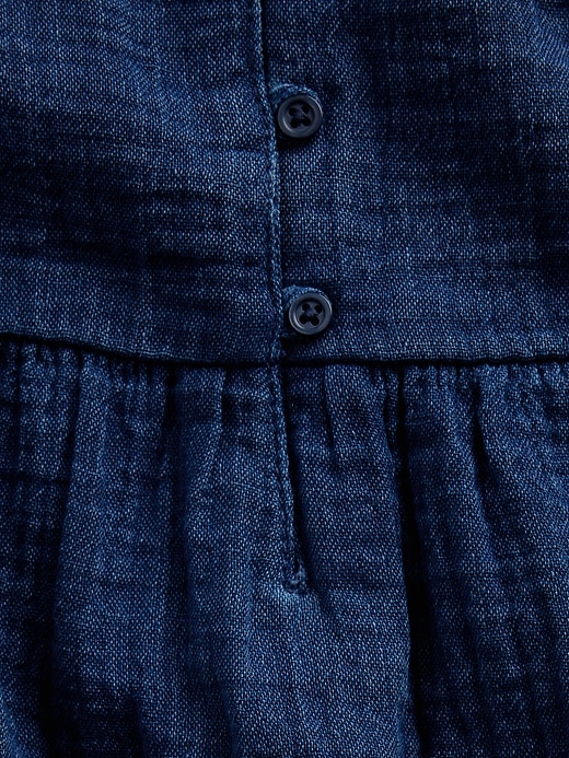 Image number 5 showing, Kids Cotton Gauze Tiered Tank Top