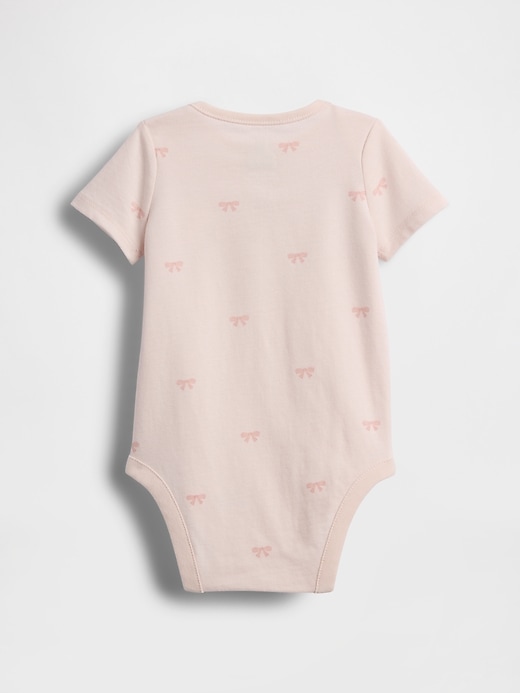 Image number 2 showing, Baby First Favorites Organic Cotton Bow Bodysuit