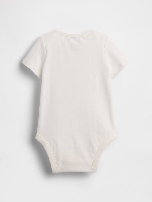 L'image numéro 2 présente Cache-couche imprimé Premiers essentiels en coton biologique pour Bébé