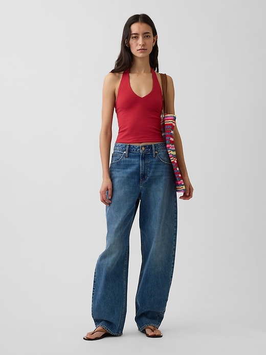 Image number 2 showing, CloseKnit Halter Crop Top