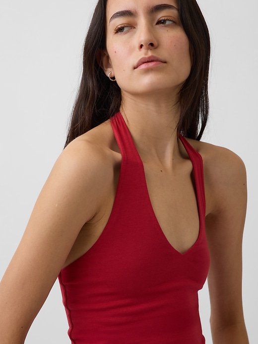 Image number 4 showing, CloseKnit Halter Crop Top