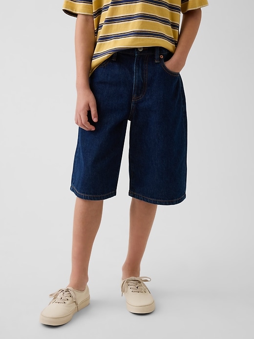 Image number 3 showing, Kids Baggy Denim Shorts