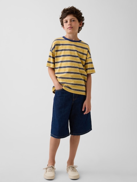 SHORT BALLON EN DENIM POUR ENFANT