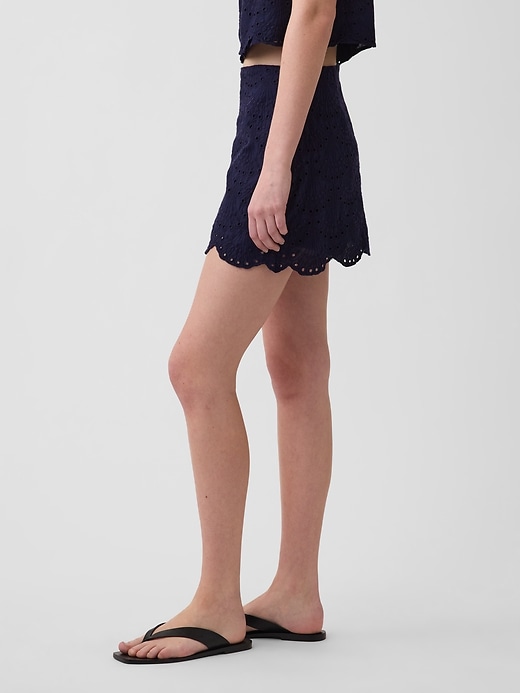 Image number 3 showing, Eyelet Mini Skort