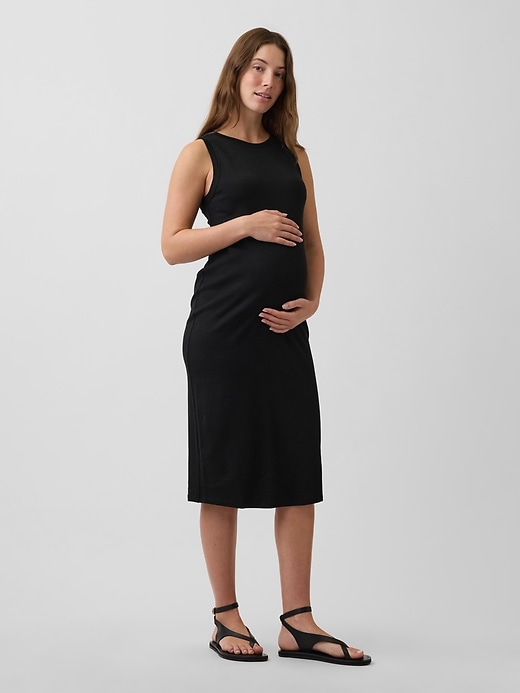 Image number 1 showing, Maternity Knit Tank Dress