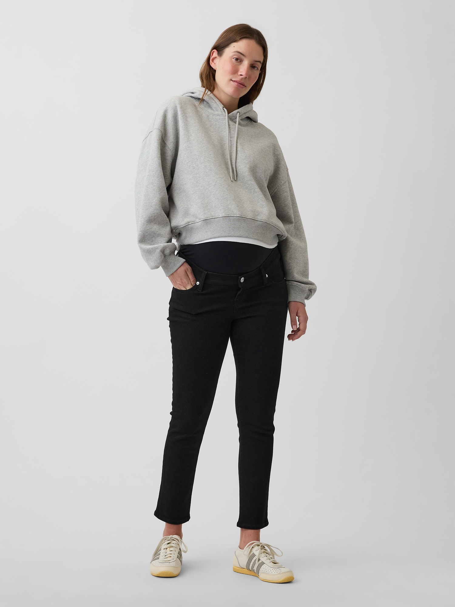 Maternity Full-Panel Slim Ankle Jeans