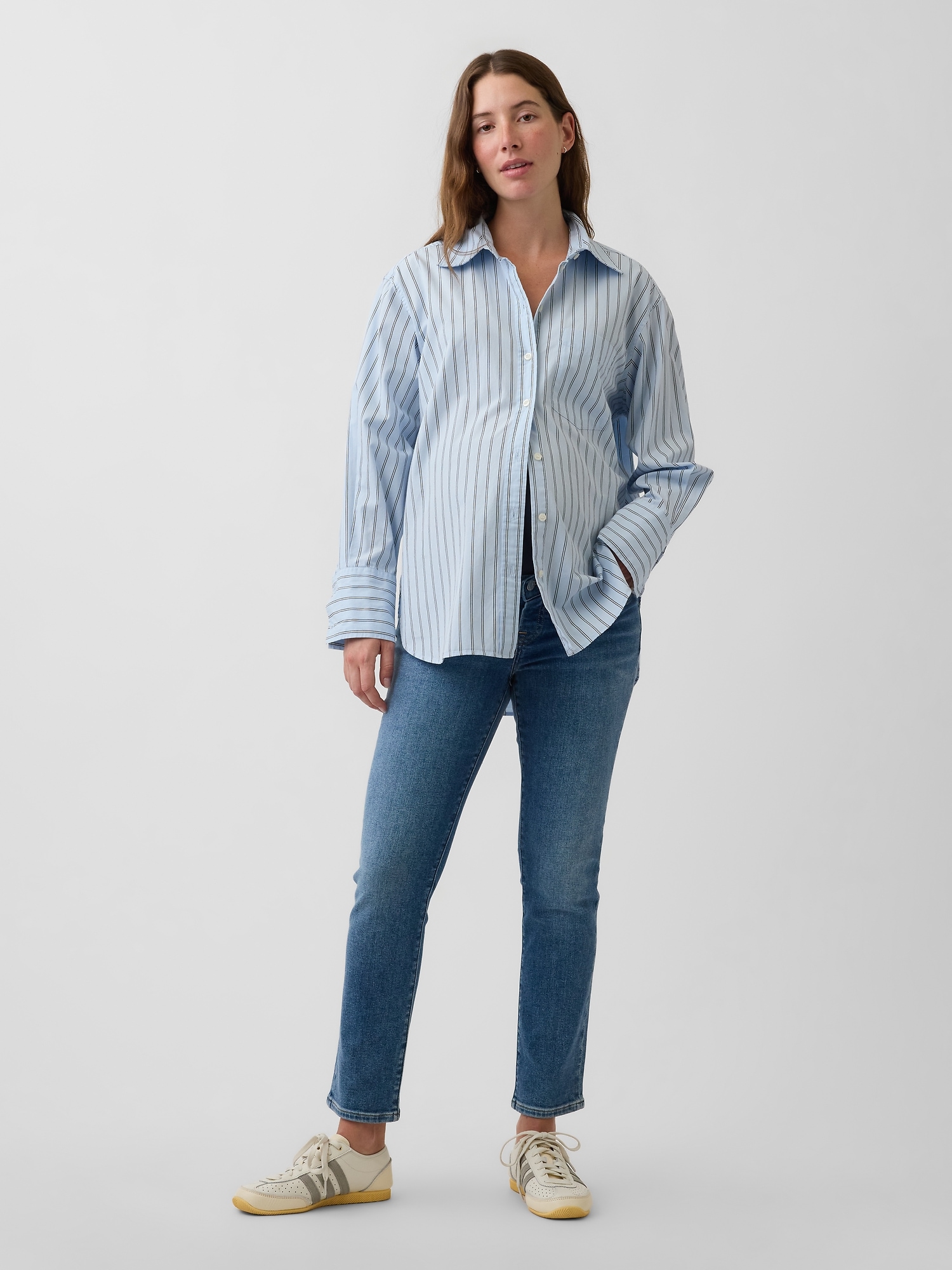 Maternity Full-Panel Slim Ankle Jeans