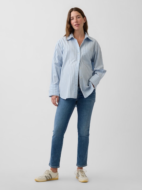 Maternity Full-Panel Slim Ankle Jeans