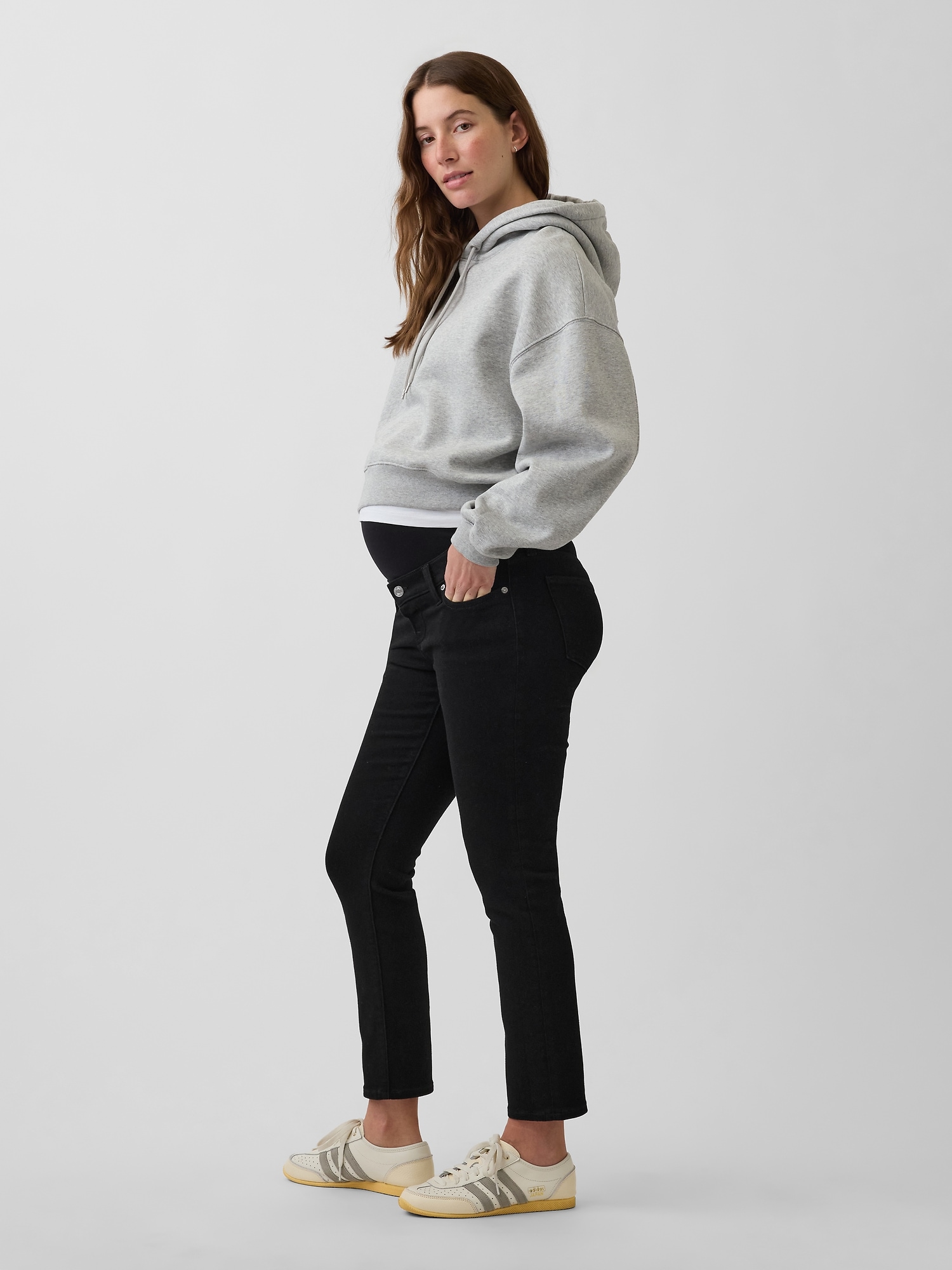 Maternity Full-Panel Slim Ankle Jeans
