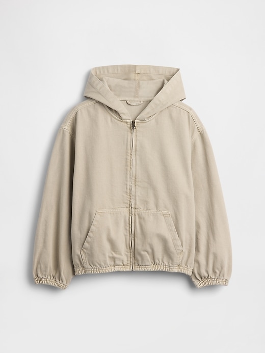 Image number 2 showing, Kids Denim Relaxed Hooded Jacket