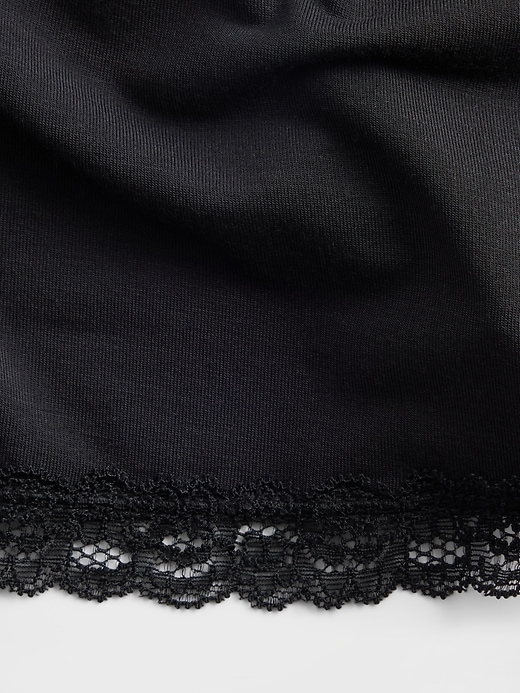 Image number 2 showing, Softest Modal Lace-Trim PJ Shorts