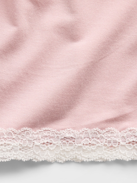 Image number 2 showing, Softest Modal Lace-Trim PJ Shorts