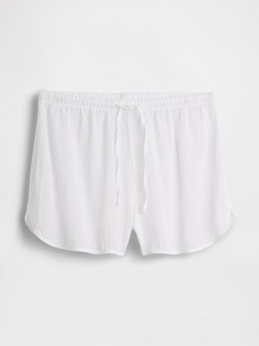 L'image numéro 6 présente Short de pyjama en gaze froissée