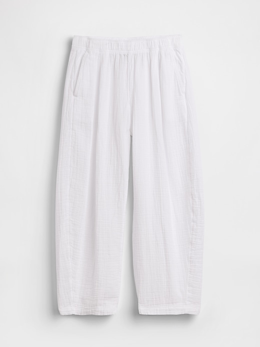 Image number 5 showing, Cotton Gauze Easy Barrel Pants
