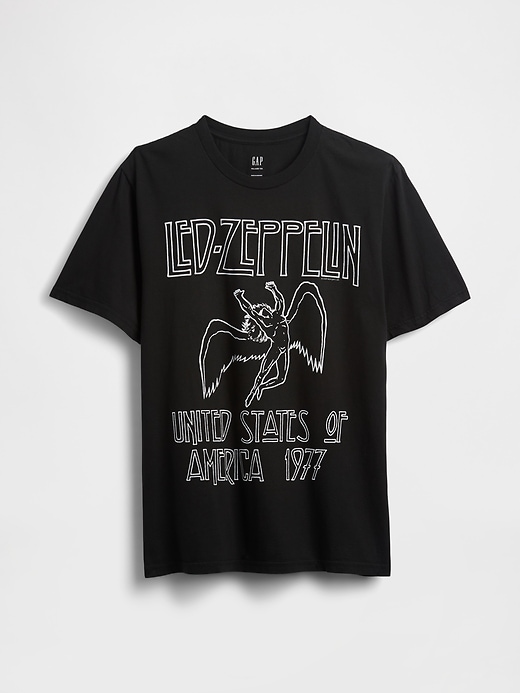L'image numéro 5 présente T-shirt décontracté à imprimé Led Zeppelin