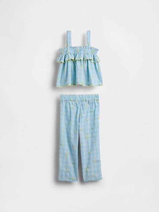 Image number 2 showing, Baby & Toddler Lemon Gingham Outfit Set
