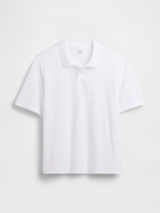 L'image numéro 5 présente Polo décontracté en piqué