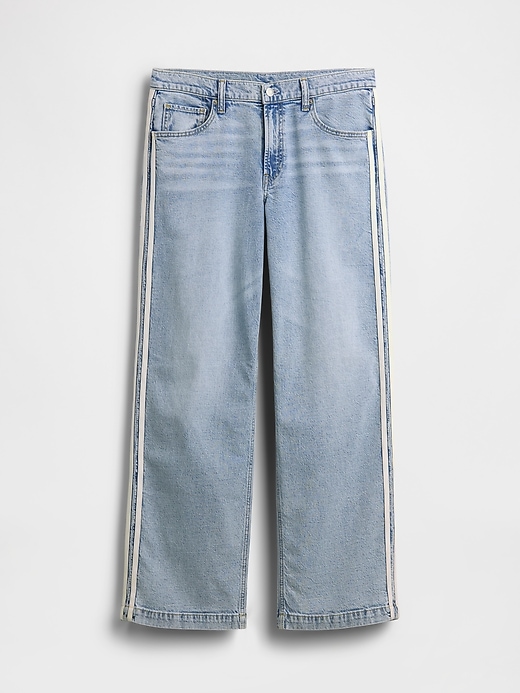 Image number 5 showing, Low Rise '90s Loose Side Stripe Jeans