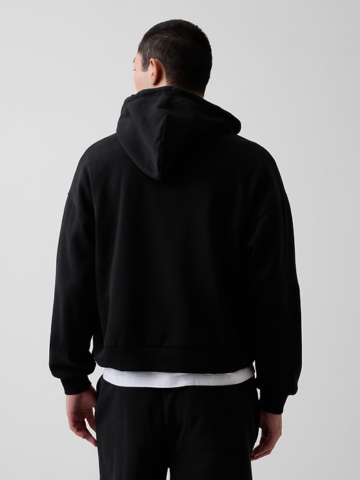 Image number 3 showing, VintageSoft Oversized Crop Zip Hoodie