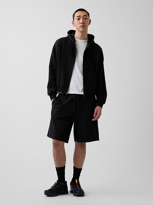 Image number 5 showing, VintageSoft Oversized Crop Zip Hoodie