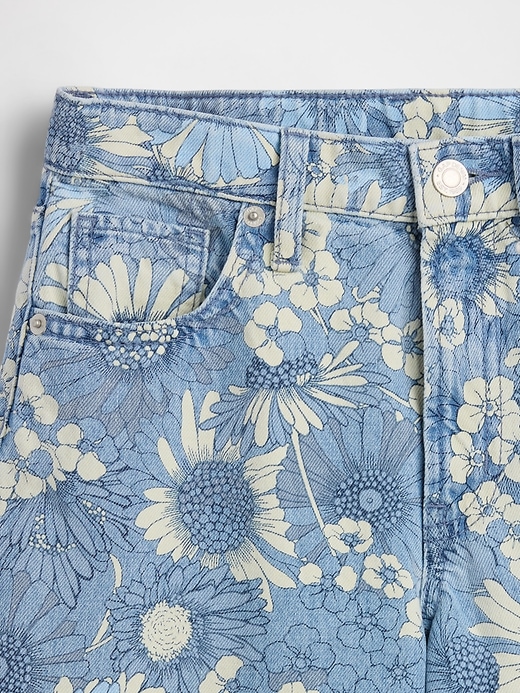 Image number 5 showing, Kids Low Rise Floral Baggy Jeans