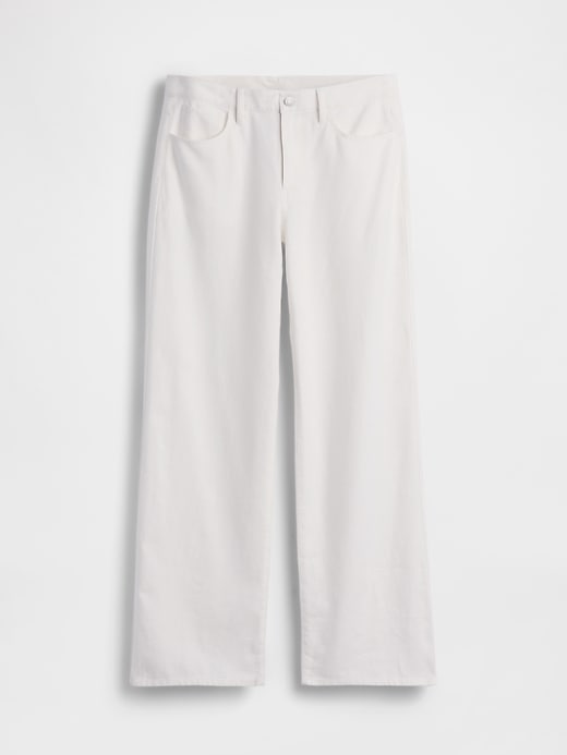 Image number 5 showing, Linen-Cotton Wide-Leg Pants