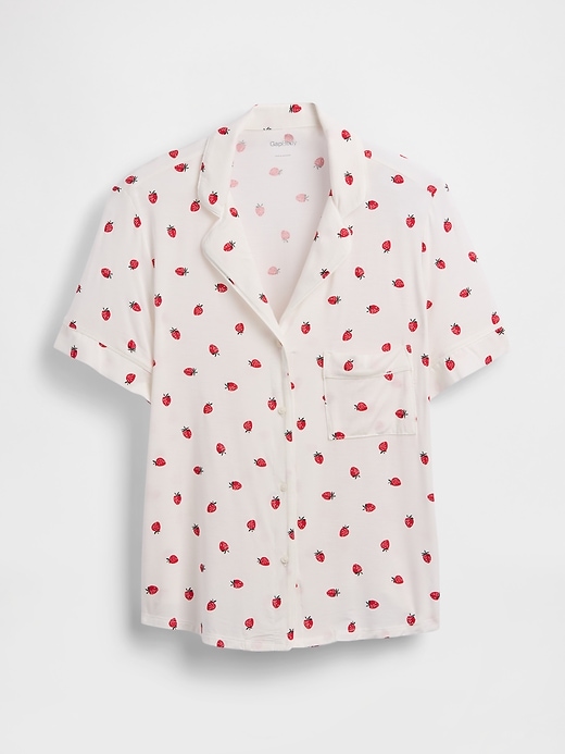 L'image numéro 4 présente Haut de pyjama en modal
