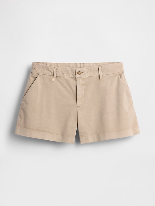 L'image numéro 5 présente Short kaki à taille mi-basse