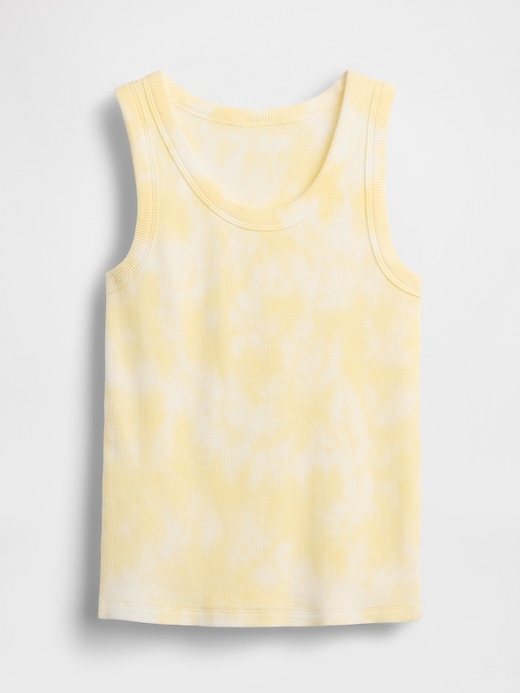 L'image numéro 2 présente Camisole côtelée teinte par nœuds pour Enfant