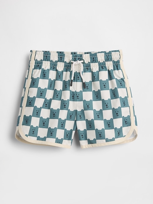 Image number 1 showing, Baby & Toddler Brannan Bear Recycled Swim Trunks