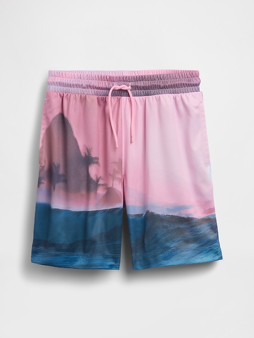 Image number 2 showing, Kids GapFit 6" Recycled Mesh Easy Shorts