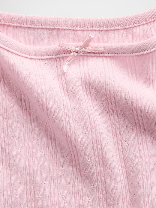 L'image numéro 4 présente Camisole en tricot pointelle pour Enfant