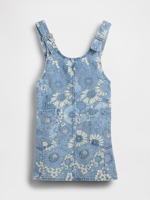 Image number 2 showing, Kids Floral Denim Skirtall