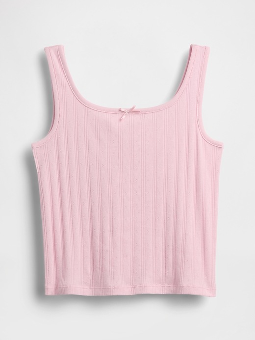 L'image numéro 2 présente Camisole en tricot pointelle pour Enfant