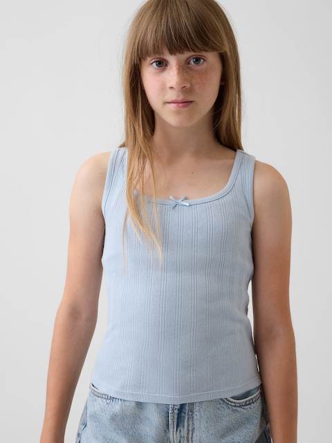 Kids Pointelle Tank Top