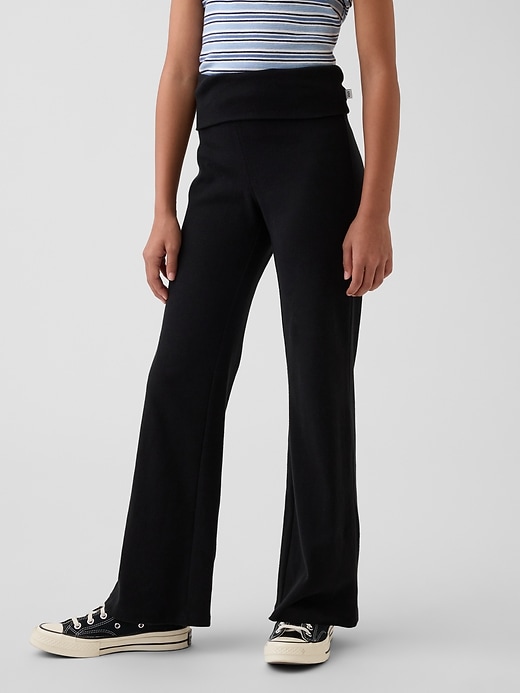 L'image numéro 3 présente Legging évasé à taille rabattable pour Enfant