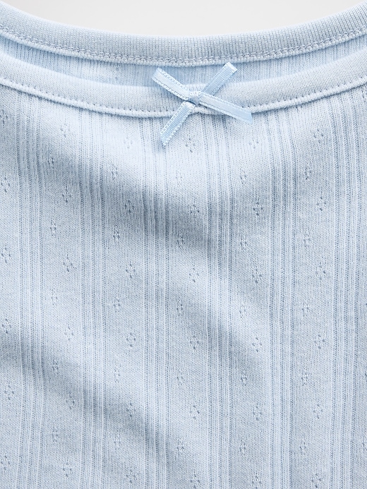 L'image numéro 4 présente Camisole en tricot pointelle pour Enfant