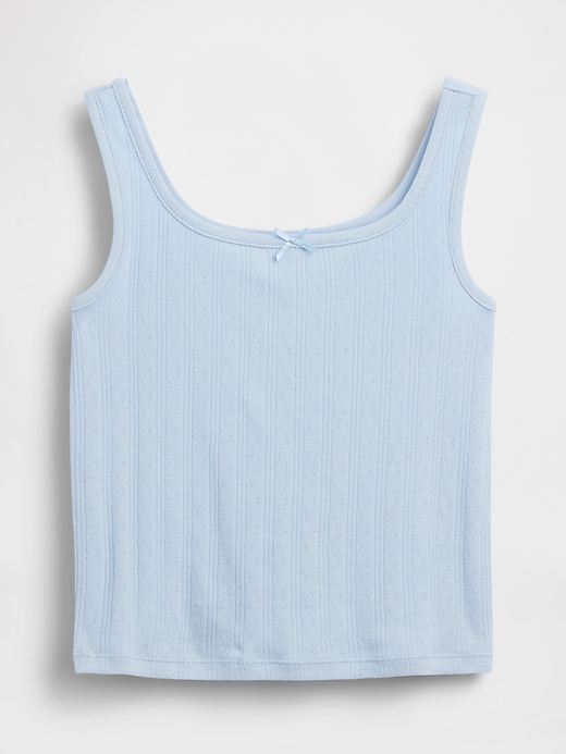 L'image numéro 2 présente Camisole en tricot pointelle pour Enfant