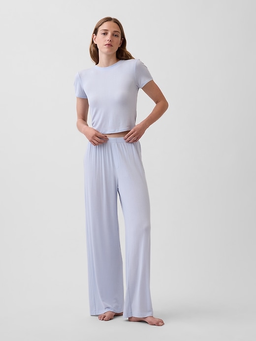 Image number 2 showing, Softest UltraFine Rib Modal PJ T-Shirt