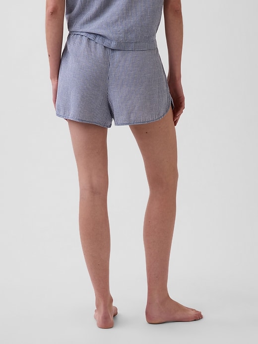 L'image numéro 4 présente Short de pyjama en gaze froissée