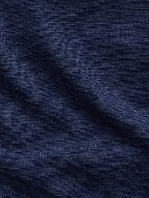 L'image numéro 5 présente Pantalon confort jambe large en lin et coton pour Enfant
