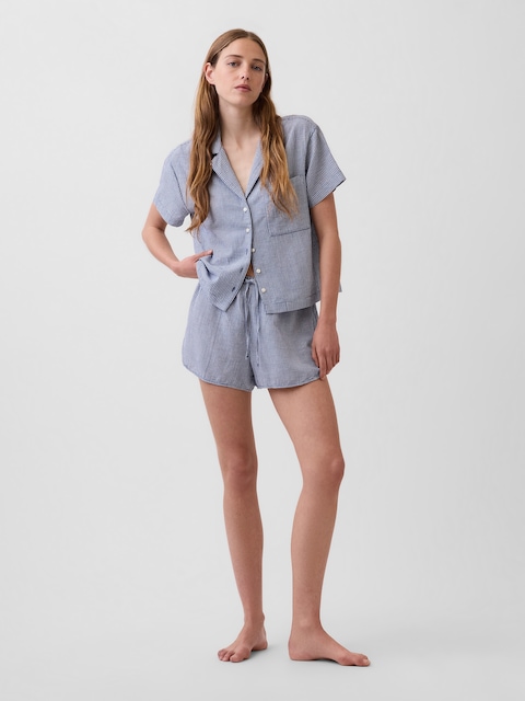 Crinkle Gauze PJ Shorts