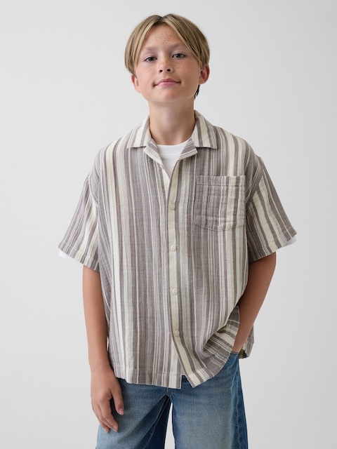 CHEMISE EN GAZE DE COTON POUR ENFANT