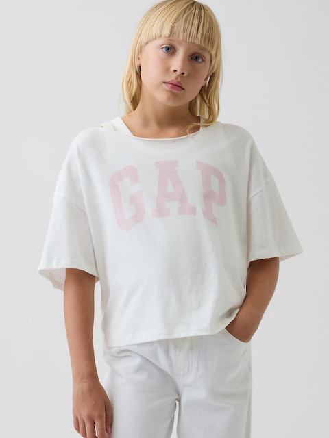 T-SHIRT SURDIMENSIONNÉ À ENCOLURE LARGE POUR ENFANT