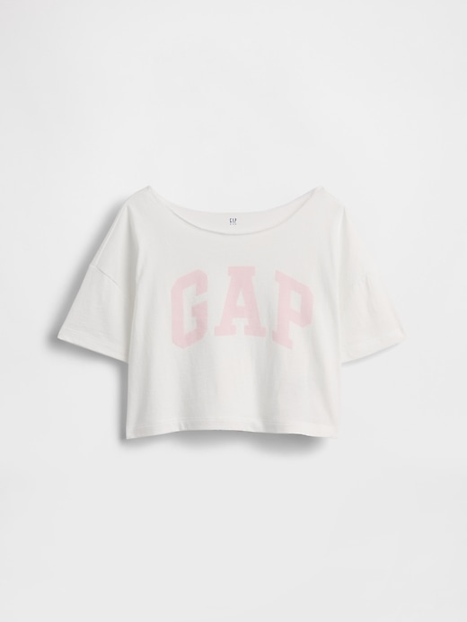 Image number 2 showing, Kids Oversized Wide-Neck T-Shirt